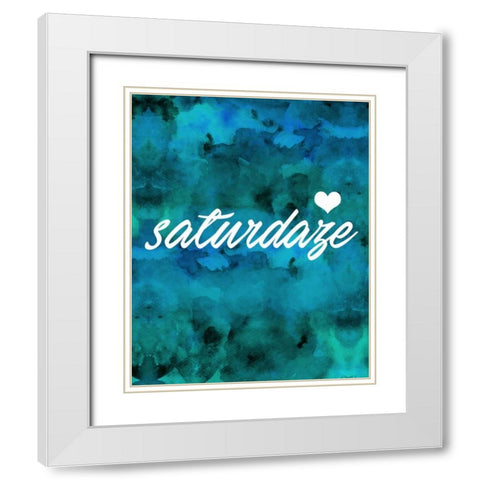 Saturdaze White Modern Wood Framed Art Print with Double Matting by Alvarez, Cynthia