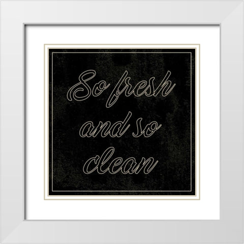 Bath C White Modern Wood Framed Art Print with Double Matting by Alvarez, Cynthia