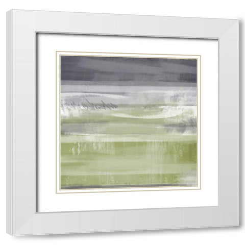 Golden Moonlight 2 White Modern Wood Framed Art Print with Double Matting by Alvarez, Cynthia
