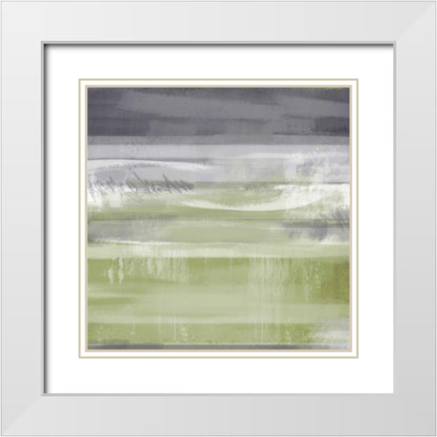 Golden Moonlight 2 White Modern Wood Framed Art Print with Double Matting by Alvarez, Cynthia