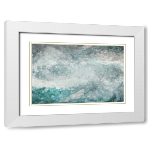 Sea Surface White Modern Wood Framed Art Print with Double Matting by Brown, Denise