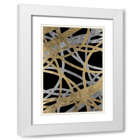 Traditional Radius 1 White Modern Wood Framed Art Print with Double Matting by Brown, Denise