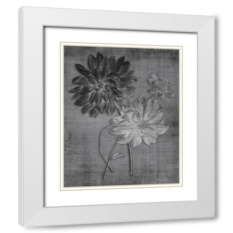 Tranquil Botanical 1 White Modern Wood Framed Art Print with Double Matting by Brown, Denise