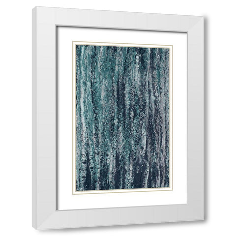 Rain White Modern Wood Framed Art Print with Double Matting by Brown, Denise