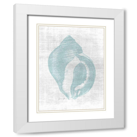 Beautiful Shells 2 White Modern Wood Framed Art Print with Double Matting by Brown, Denise