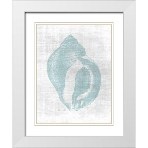 Beautiful Shells 2 White Modern Wood Framed Art Print with Double Matting by Brown, Denise