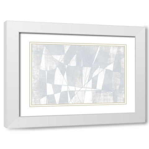 Mayhem White Modern Wood Framed Art Print with Double Matting by Brown, Denise
