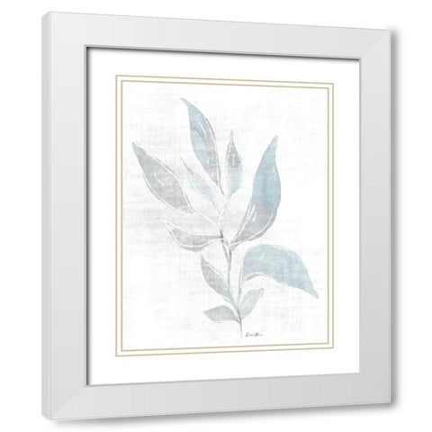 Watercolor Study 1 White Modern Wood Framed Art Print with Double Matting by Brown, Denise