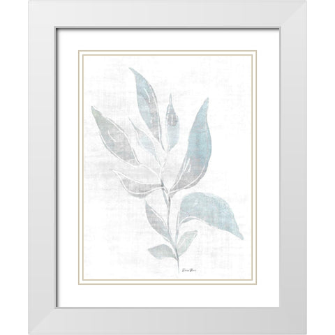 Watercolor Study 1 White Modern Wood Framed Art Print with Double Matting by Brown, Denise
