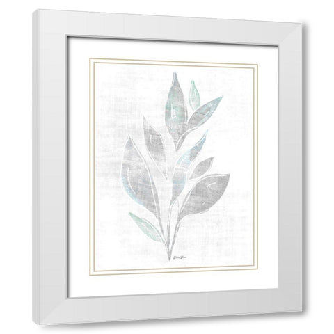 Watercolor Study 2 White Modern Wood Framed Art Print with Double Matting by Brown, Denise
