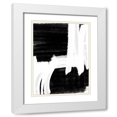 Broken 1 White Modern Wood Framed Art Print with Double Matting by Brown, Denise