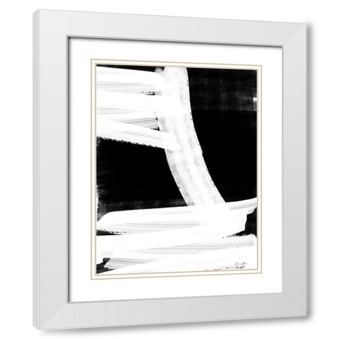 Broken 2 White Modern Wood Framed Art Print with Double Matting by Brown, Denise
