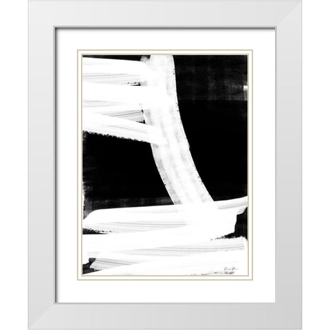 Broken 2 White Modern Wood Framed Art Print with Double Matting by Brown, Denise