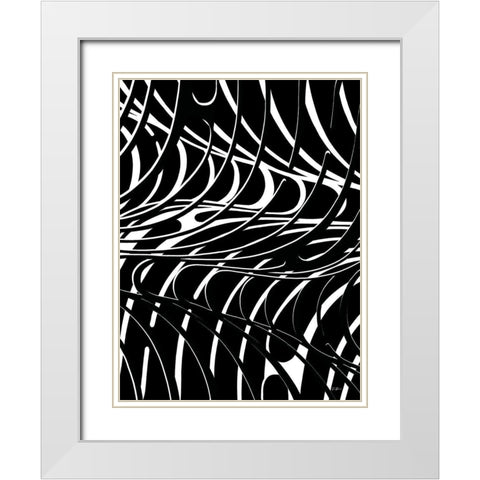 Curvature 2.0 White Modern Wood Framed Art Print with Double Matting by Brown, Denise