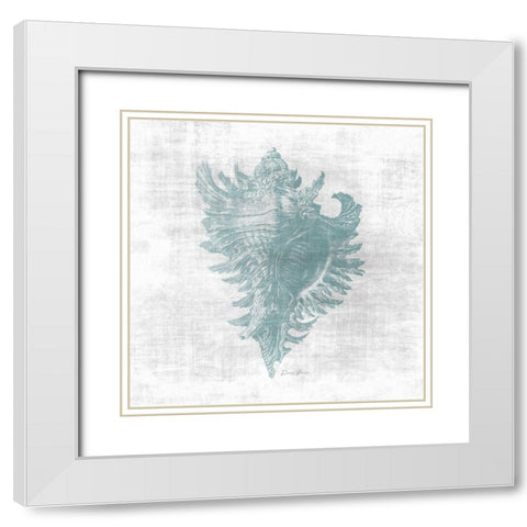 Sea Life 1 v2 White Modern Wood Framed Art Print with Double Matting by Brown, Denise