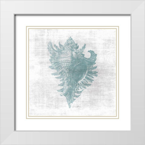 Sea Life 1 v2 White Modern Wood Framed Art Print with Double Matting by Brown, Denise
