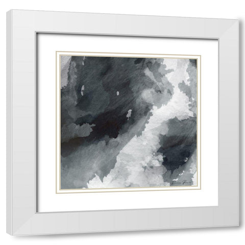 Blade 1 White Modern Wood Framed Art Print with Double Matting by Brown, Denise