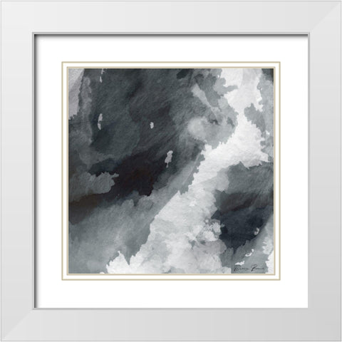 Blade 1 White Modern Wood Framed Art Print with Double Matting by Brown, Denise