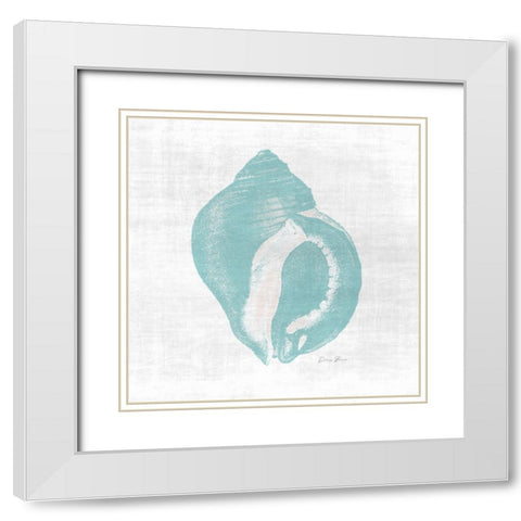 Coastal Waters 1 V3 White Modern Wood Framed Art Print with Double Matting by Brown, Denise