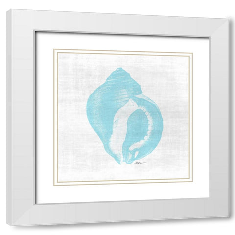 Coastal Waters 1 V2 White Modern Wood Framed Art Print with Double Matting by Brown, Denise