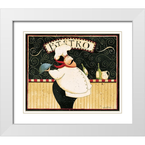 Bistro White Modern Wood Framed Art Print with Double Matting by DiPaolo, Dan