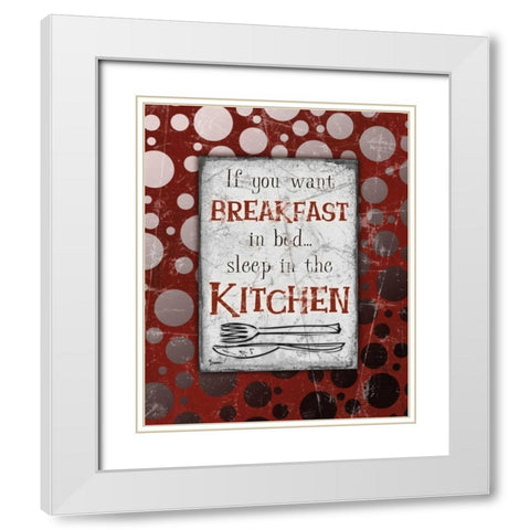 Breakfast Kitchen Gray White Modern Wood Framed Art Print with Double Matting by Stimson, Diane