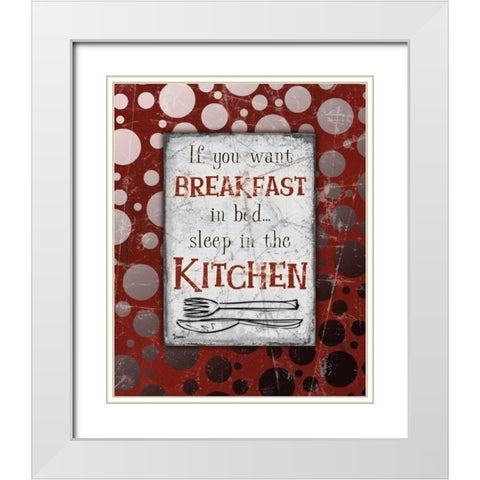 Breakfast Kitchen Gray White Modern Wood Framed Art Print with Double Matting by Stimson, Diane