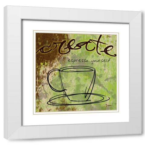 Create White Modern Wood Framed Art Print with Double Matting by Stimson, Diane