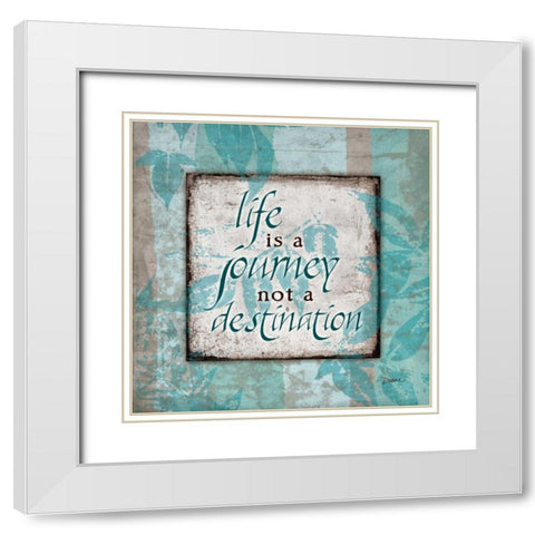 Spa Journey White Modern Wood Framed Art Print with Double Matting by Stimson, Diane