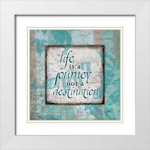 Spa Journey White Modern Wood Framed Art Print with Double Matting by Stimson, Diane