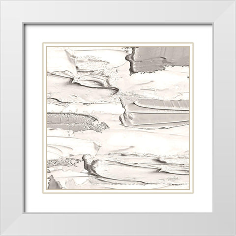 Paint Daubs 2 White Modern Wood Framed Art Print with Double Matting by Stimson, Diane