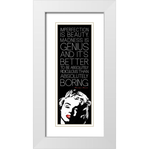 Monroe B2 White Modern Wood Framed Art Print with Double Matting by Rodriquez Jr, Enrique