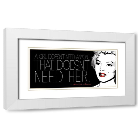Monroe H White Modern Wood Framed Art Print with Double Matting by Rodriquez Jr, Enrique