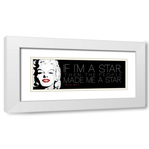 Im A Star White Modern Wood Framed Art Print with Double Matting by Rodriquez Jr, Enrique