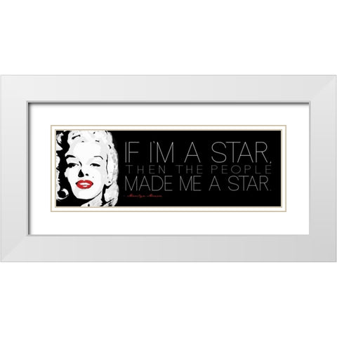 Im A Star White Modern Wood Framed Art Print with Double Matting by Rodriquez Jr, Enrique