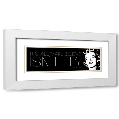 All BMake Believe White Modern Wood Framed Art Print with Double Matting by Rodriquez Jr, Enrique