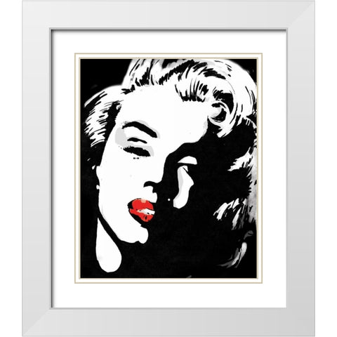 Monroe 7 White Modern Wood Framed Art Print with Double Matting by Rodriquez Jr, Enrique