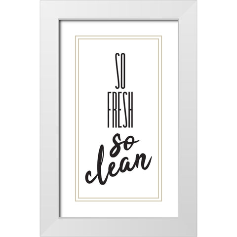 So Fresh White Modern Wood Framed Art Print with Double Matting by Rodriquez Jr, Enrique
