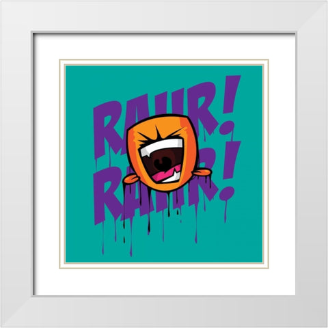 Rahr 7F White Modern Wood Framed Art Print with Double Matting by Rodriquez Jr, Enrique