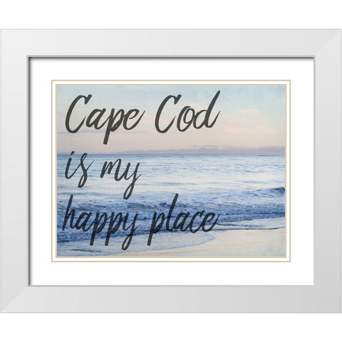 Cape Happiness White Modern Wood Framed Art Print with Double Matting by Urquhart, Elizabeth