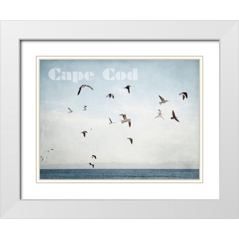 Cape Flight White Modern Wood Framed Art Print with Double Matting by Urquhart, Elizabeth