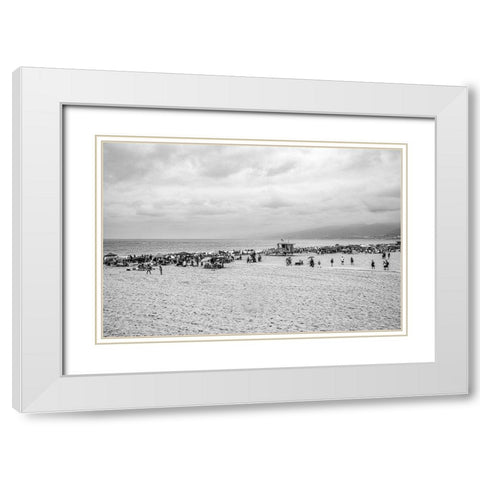 Gray Day 1 White Modern Wood Framed Art Print with Double Matting by Urquhart, Elizabeth