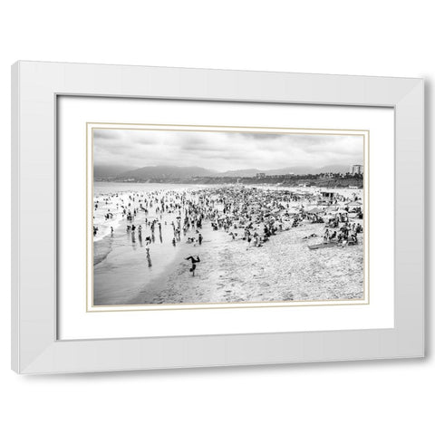 Gray Day 2 White Modern Wood Framed Art Print with Double Matting by Urquhart, Elizabeth