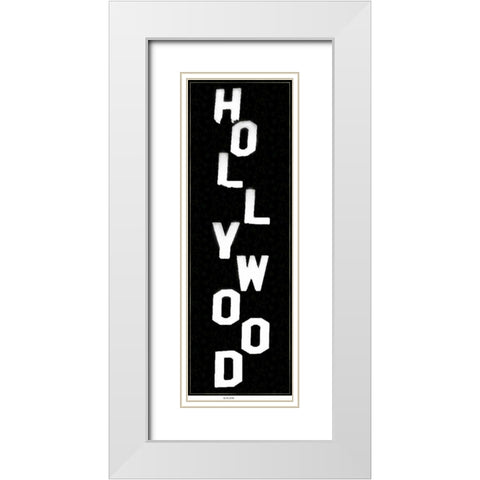 Hollywood Vert White Modern Wood Framed Art Print with Double Matting by Gibbons, Lauren