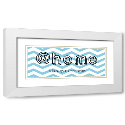 Home White Modern Wood Framed Art Print with Double Matting by Gibbons, Lauren