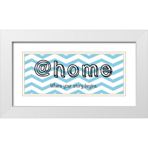 Home White Modern Wood Framed Art Print with Double Matting by Gibbons, Lauren