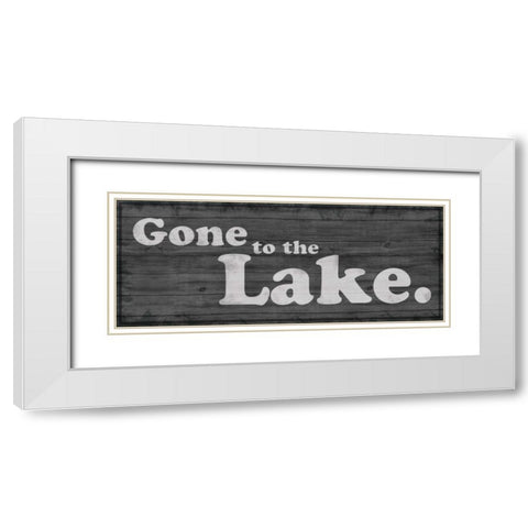Gone to Lake 1 White Modern Wood Framed Art Print with Double Matting by Gibbons, Lauren