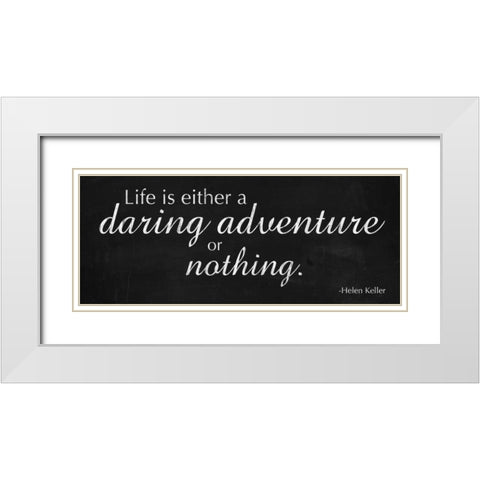 Daring Adventure White Modern Wood Framed Art Print with Double Matting by Gibbons, Lauren