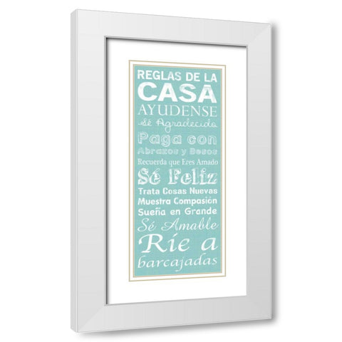 Spanish House White Modern Wood Framed Art Print with Double Matting by Gibbons, Lauren