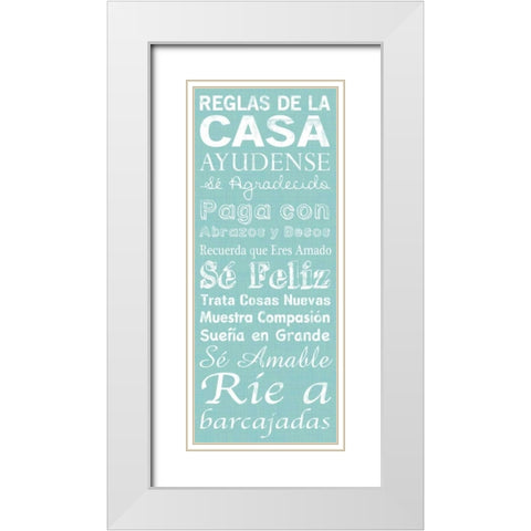Spanish House White Modern Wood Framed Art Print with Double Matting by Gibbons, Lauren
